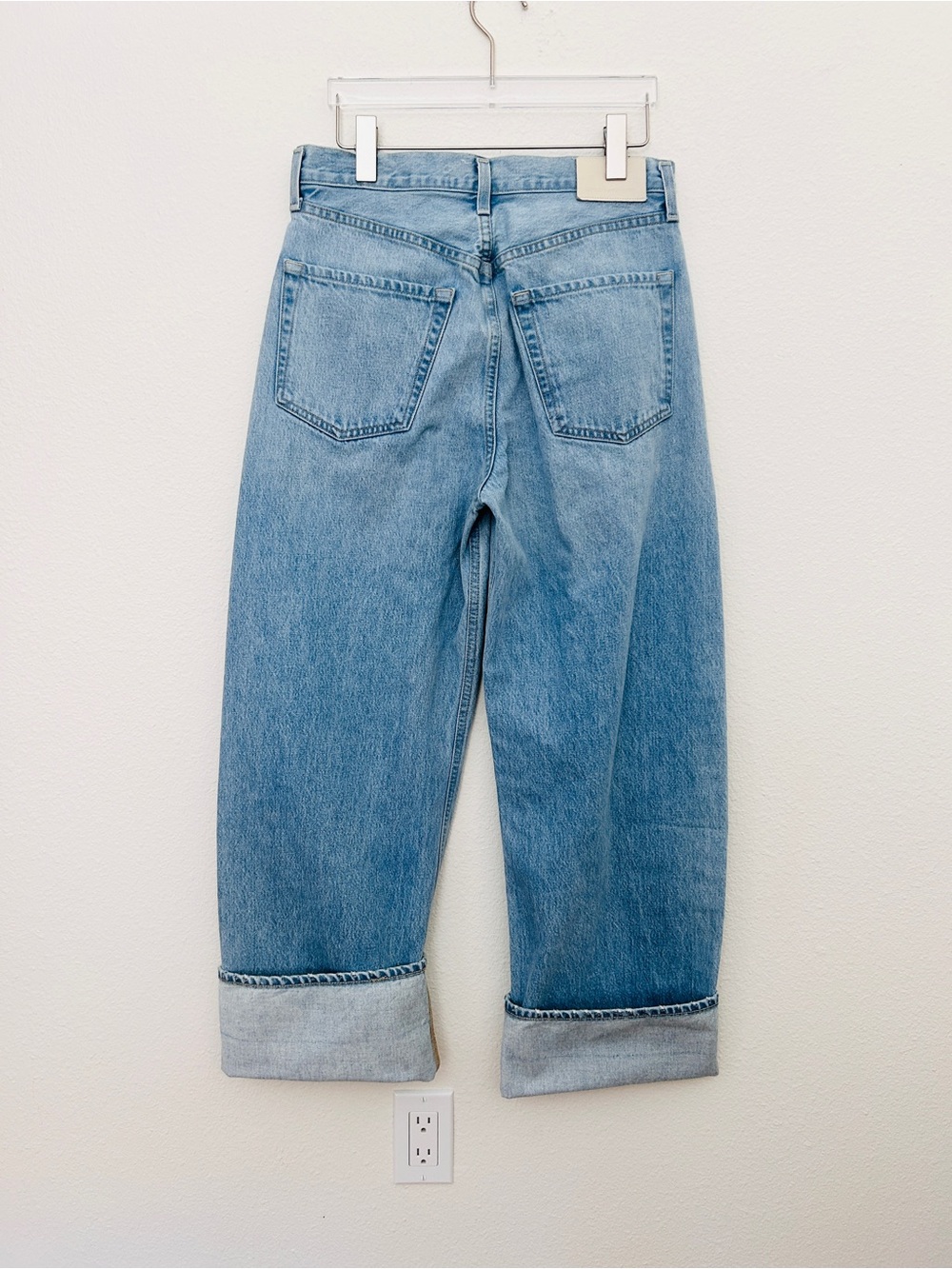 Citizens Of Humanity Ayla Baggy Cuffed Crop Jeans Blue Denim Women's Size 26 - Picture 5 of 16
